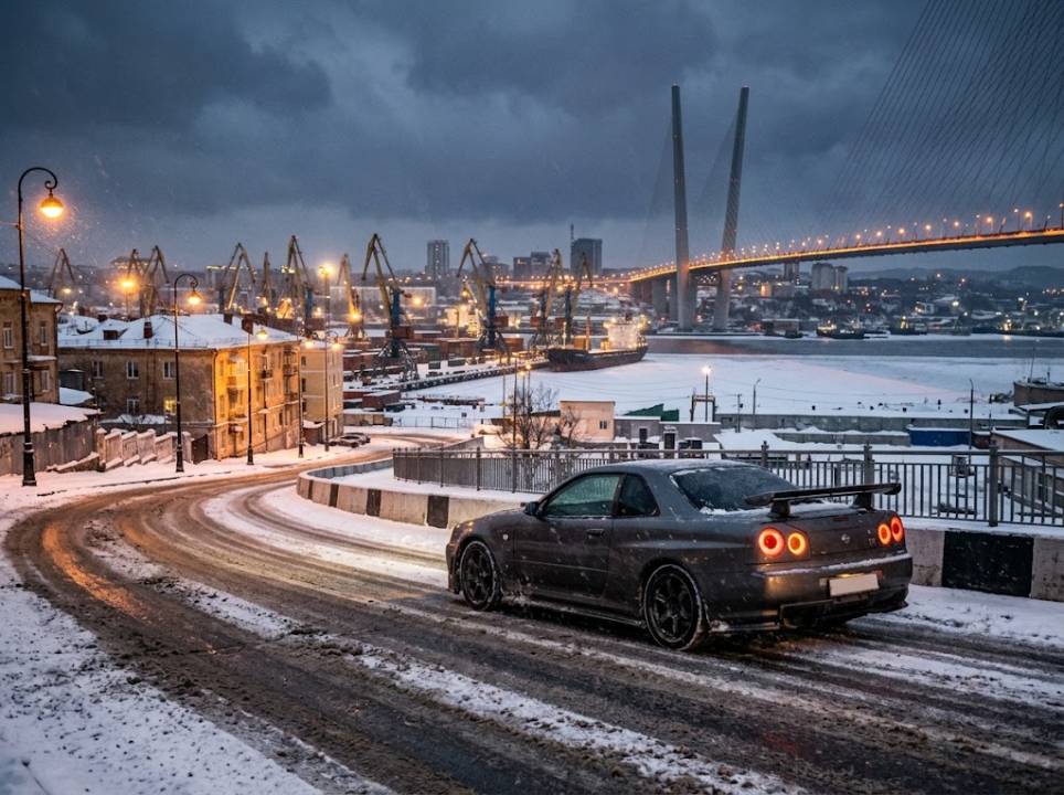 Vladivostok, JDM Imports and the Skyline R34 Legend