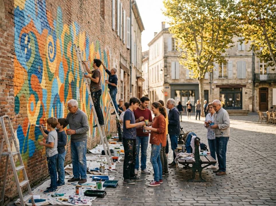 Créer une fresque murale collective, le guide pratique