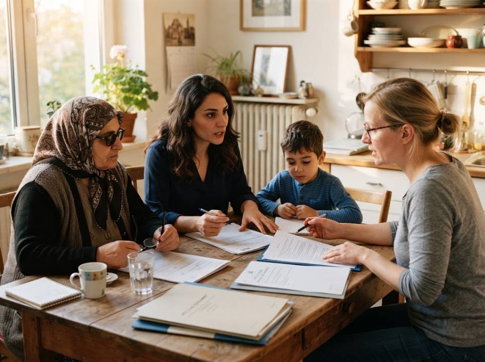Türkisch Deutsch übersetzen zwischen zwei Generationen