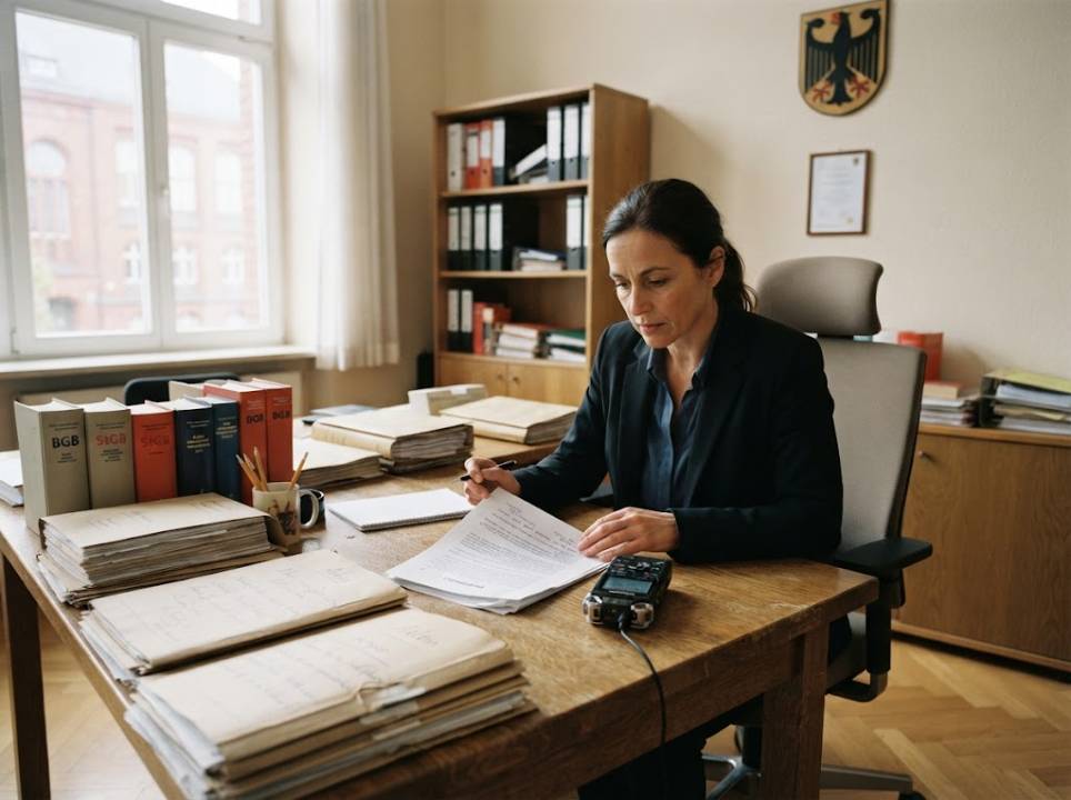 Juristische Übersetzung von Protokollen und Abschriften