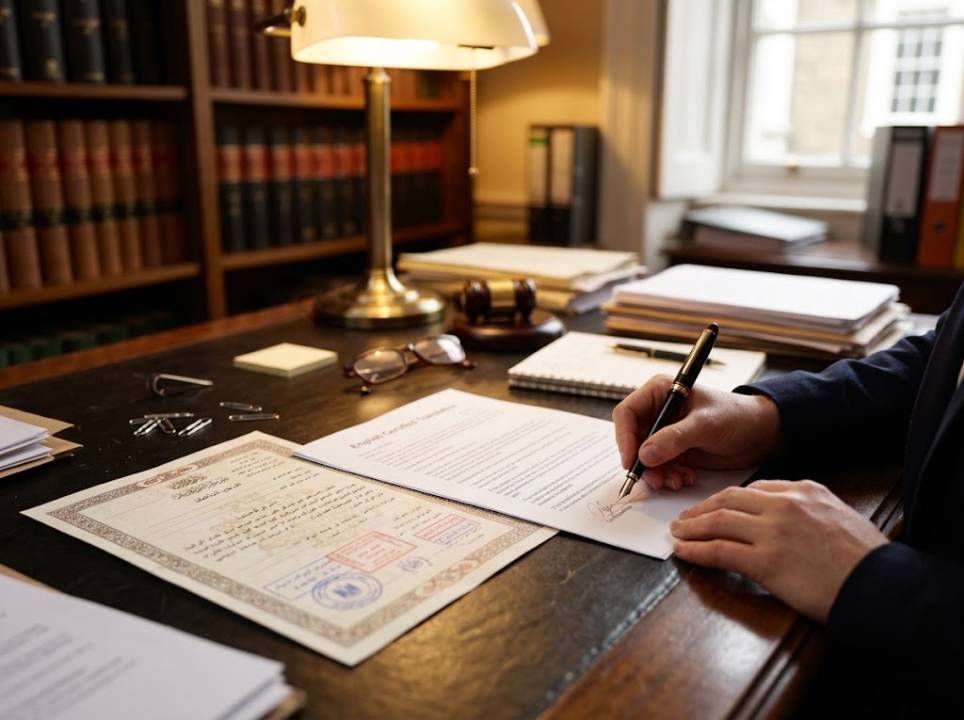 Using Arabic Documents in the UK, Certification Explained
