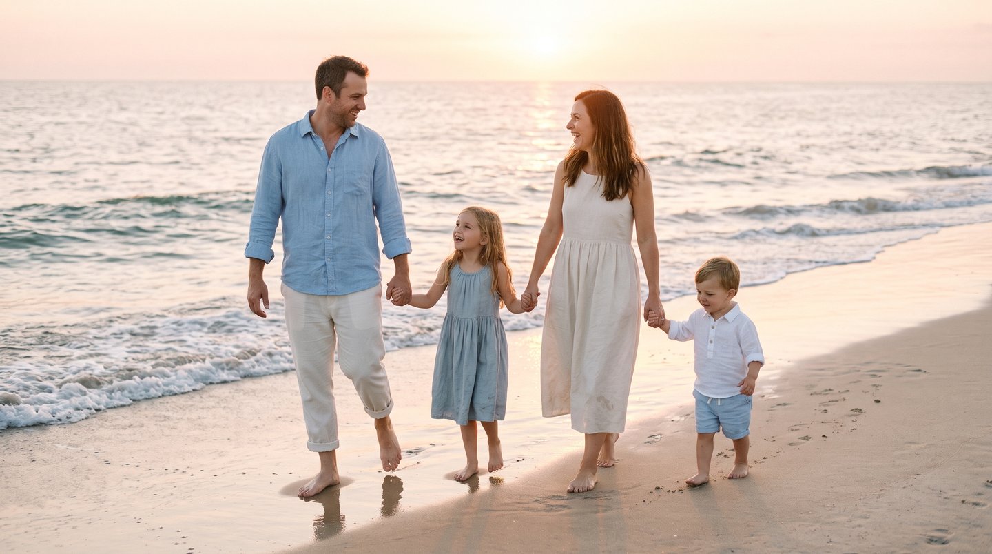 Family Photo Outfit Ideas for the Beach, the City and the Mountains