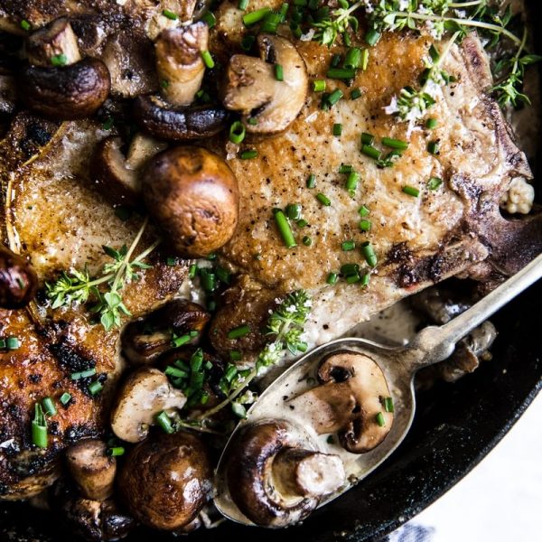 Pork Chops with Mushroom Cream Sauce