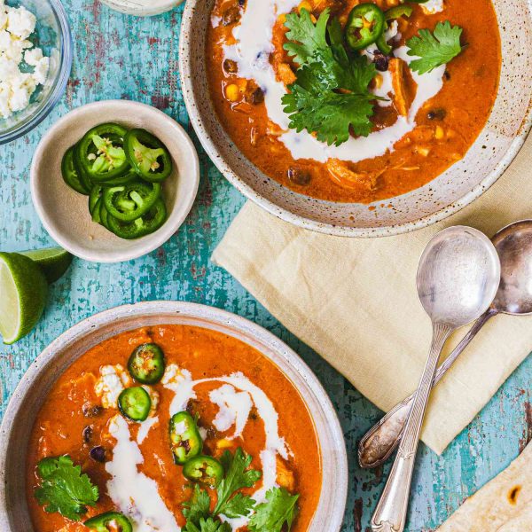 Creamy Chicken Enchilada Soup