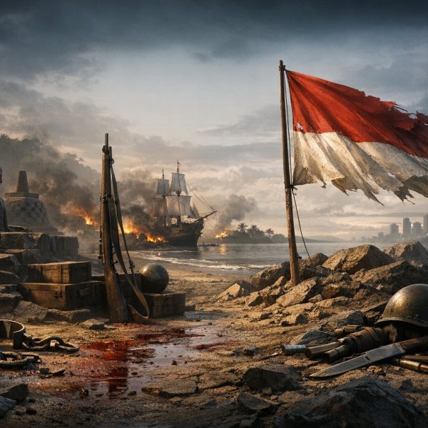 Was die Flagge von Indonesien über die Geschichte aussagt