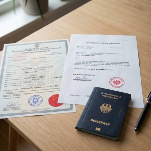 Geburtsurkunde übersetzen lassen für Standesamt und Visum