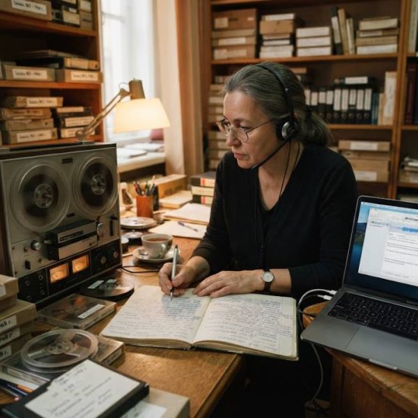 Traduction russe français, de l'archive audio au document