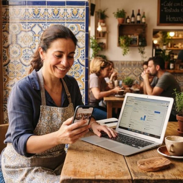 Réseaux sociaux en portugais pour un commerce local