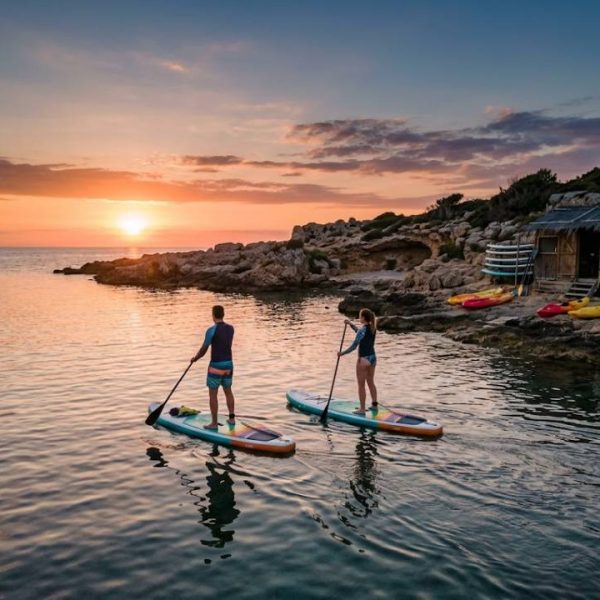 Débuter le paddle debout sur une eau calme en bord de mer