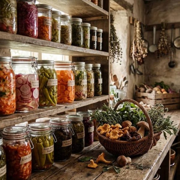 Gastronomie végétarienne entre fermentation et feu de bois