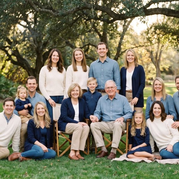 Family Picture Outfits for Big Groups: How to Coordinate Three Generations